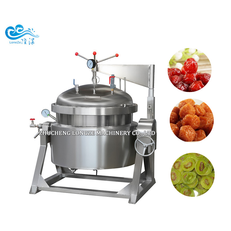 candied fruit vacuum concentration equipment,vacuum cooking pot